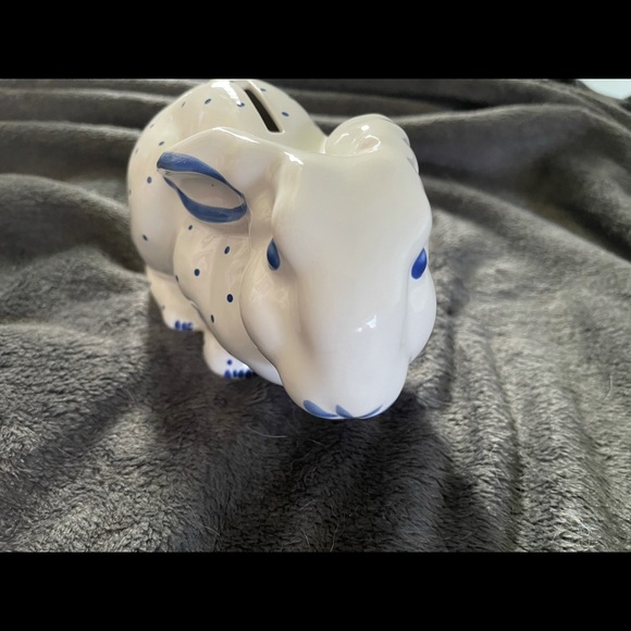 SOLD Tiffany & Co. Blue Bunny Bank - Picture 2 of 7